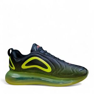 Nike Air Max 720 Sneakers Men 10 Women 11.5 Black Volt Neon Green Shoe A02924008